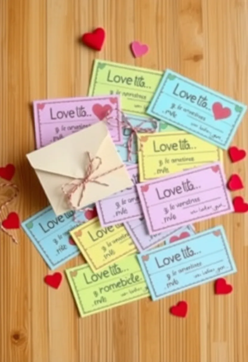 10 Adorable DIY Valentines Gifts for Her That Will Melt Her Heart! - 1. Personalized Love Coupons