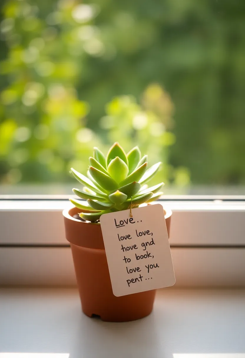 10 Adorable DIY Valentines Gifts for Her That Will Melt Her Heart! - 10. Potted Plant with a Love Note