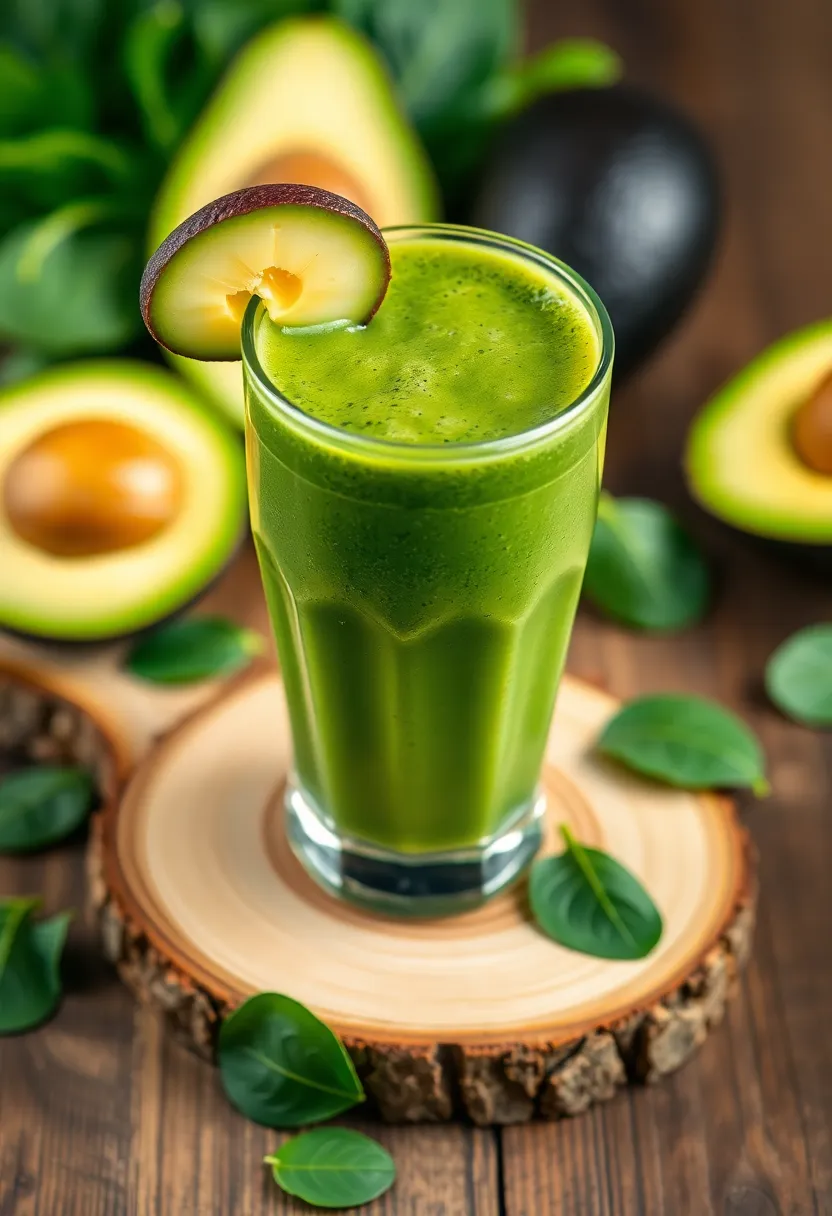 10 Easy and Budget-Friendly Protein Smoothies You Can Make in 5 Minutes! - 5. Avocado Green Protein Smoothie