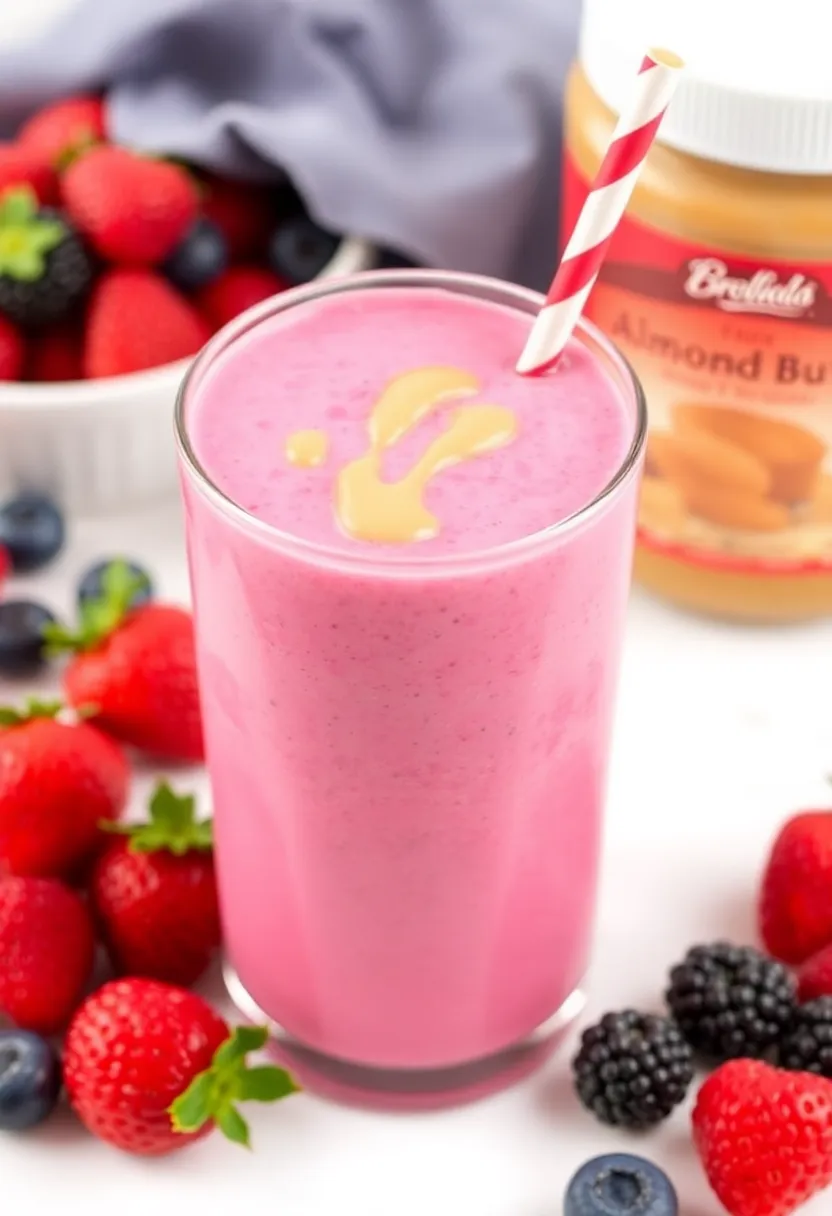 10 Easy and Budget-Friendly Protein Smoothies You Can Make in 5 Minutes! - 8. Nutty Berry Protein Smoothie