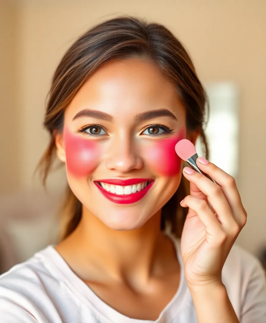10 Dark Cherry Red Makeup Looks That Will Make You the Star of Every Party! - 3. Cherry Red Blush