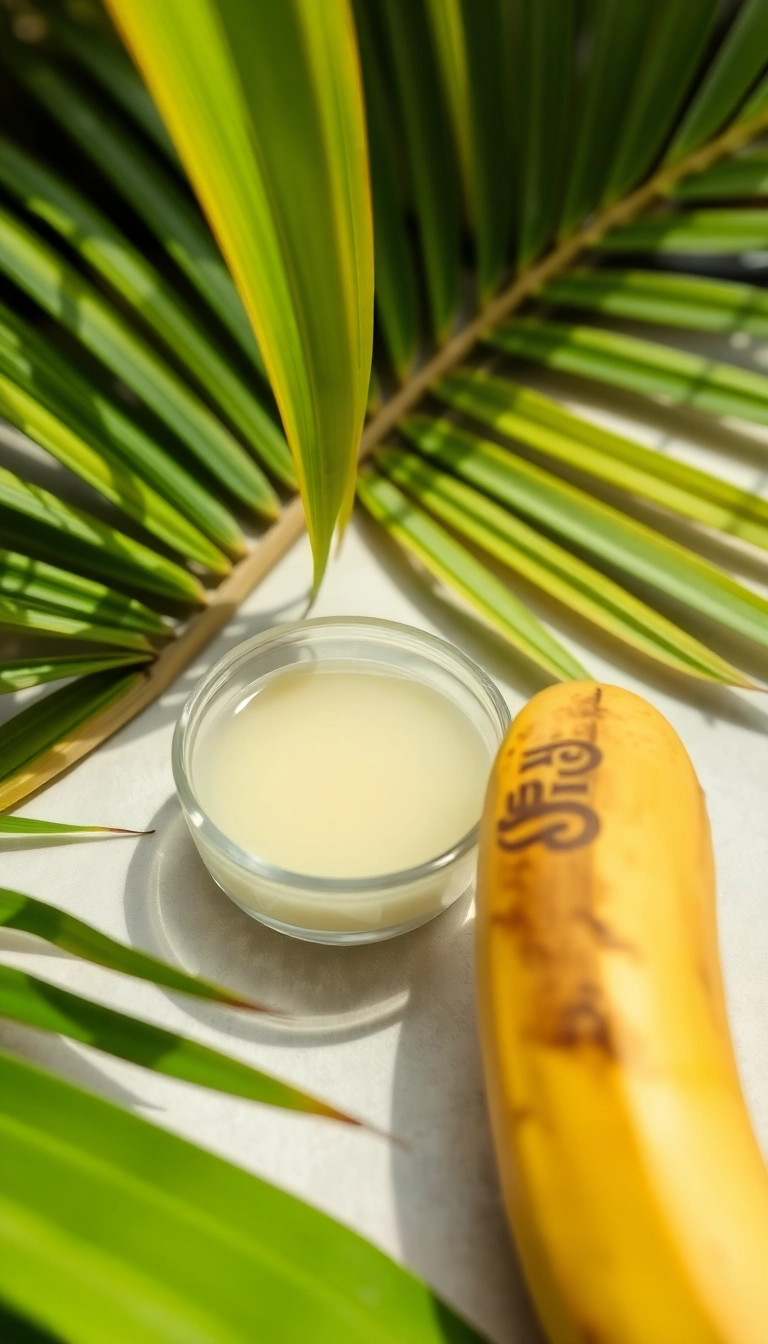 10 Easy DIY Face Masks for Glowing Skin That You Can Make in Minutes! - 3. Banana & Coconut Oil Rejuvenating Mask