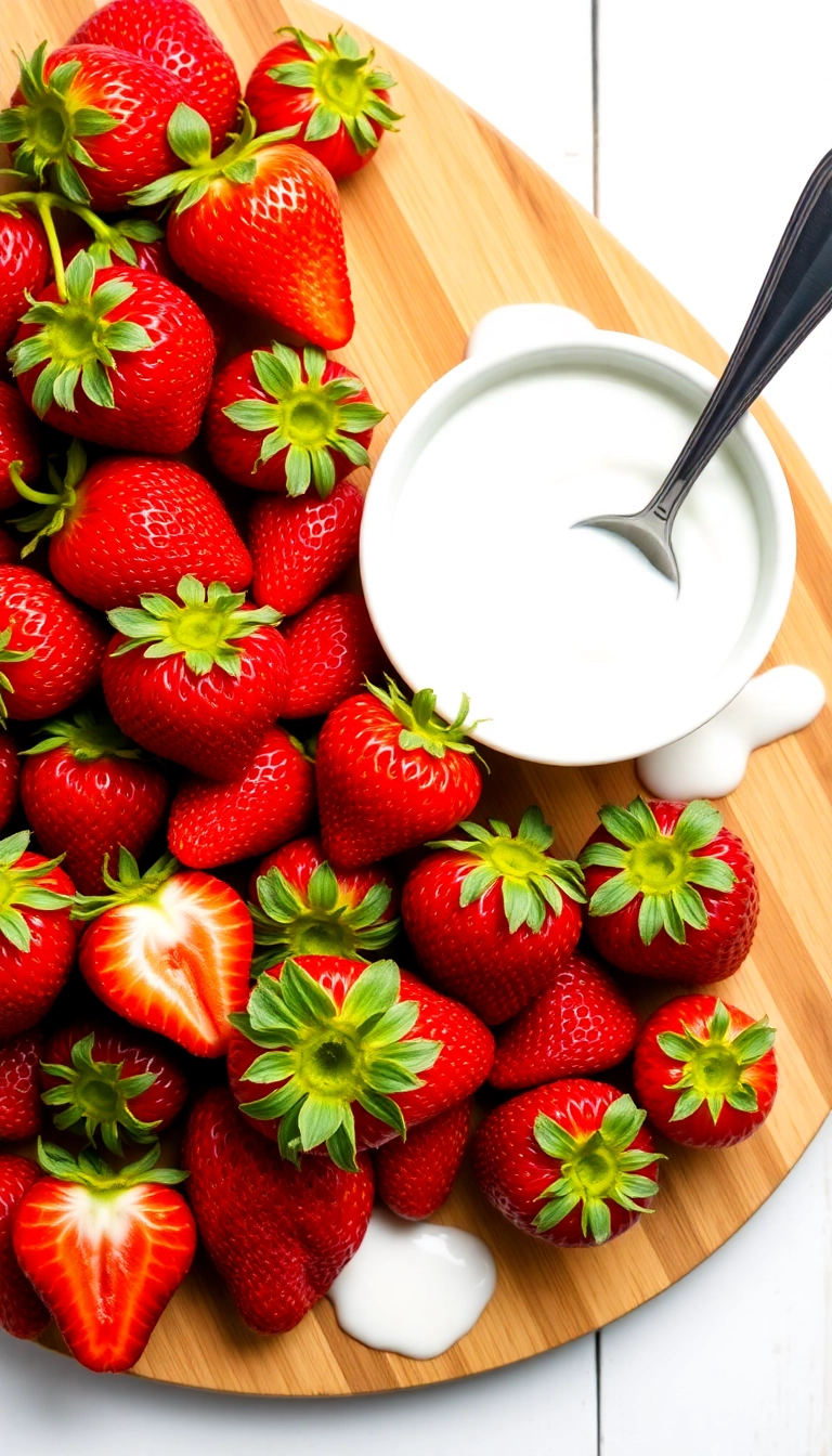 10 Easy DIY Face Masks for Glowing Skin That You Can Make in Minutes! - 5. Strawberry & Yogurt Brightening Mask