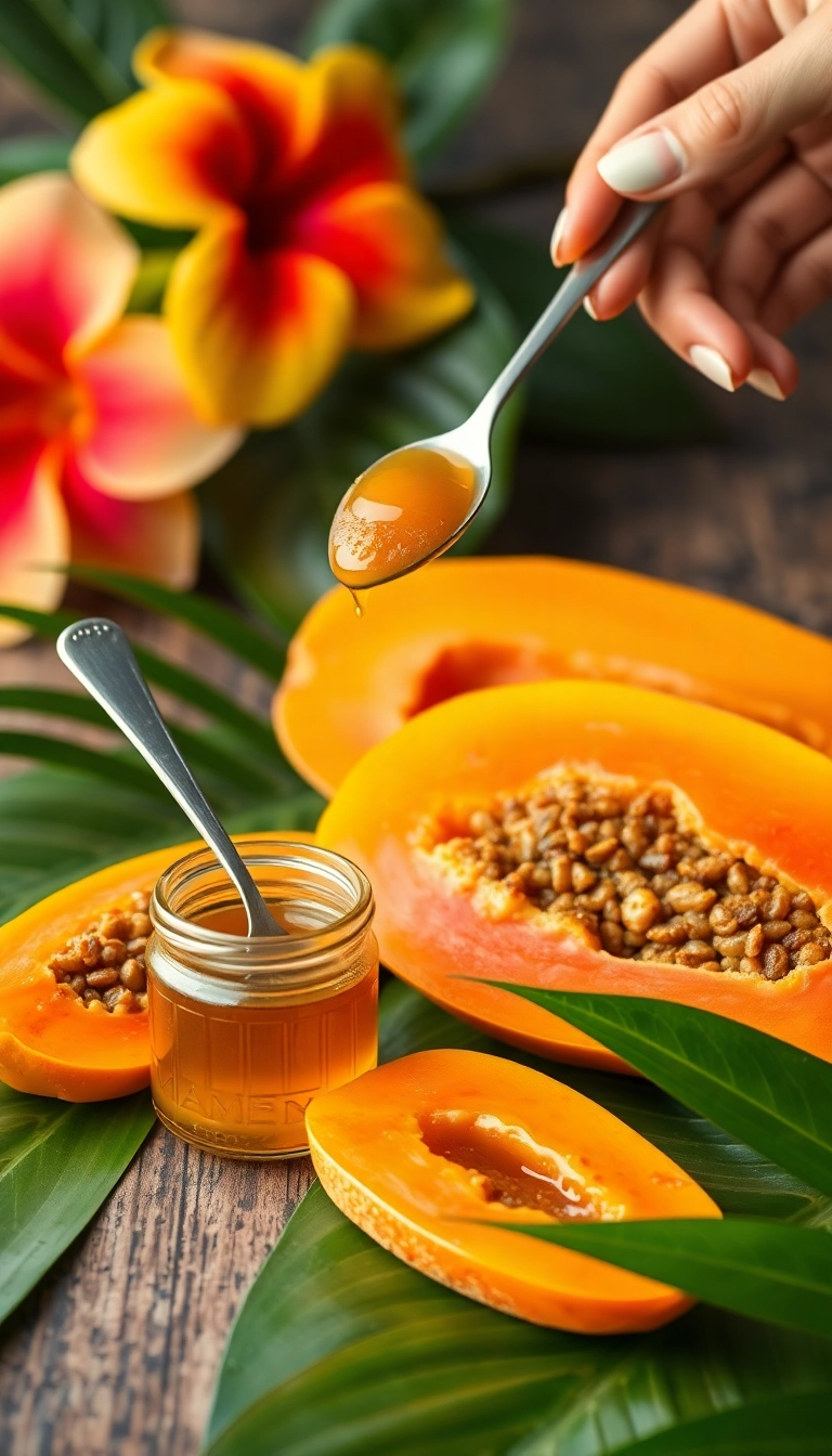 10 Easy DIY Face Masks for Glowing Skin That You Can Make in Minutes! - 7. Papaya & Honey Exfoliating Mask