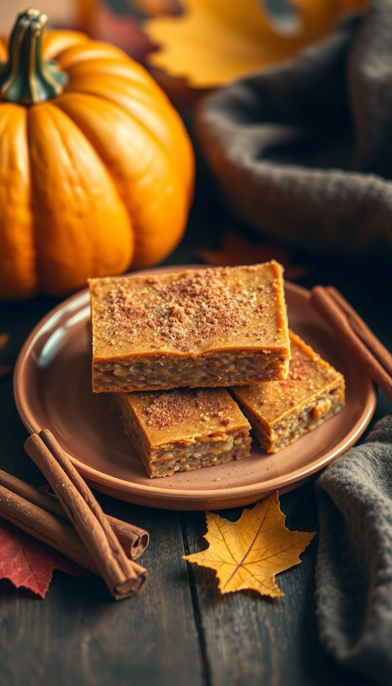 10 Easy DIY Protein Bars You Can Make in Under 10 Minutes (Snack Smarter Now!) - 8. Pumpkin Spice Protein Bars