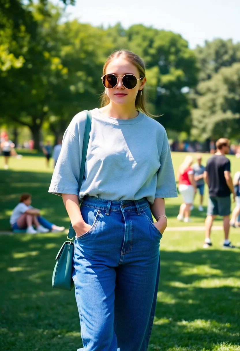 10 Effortlessly Chic Baggy T-Shirt Looks That’ll Elevate Your Street Style Game! - 1. The Classic Tucked Look