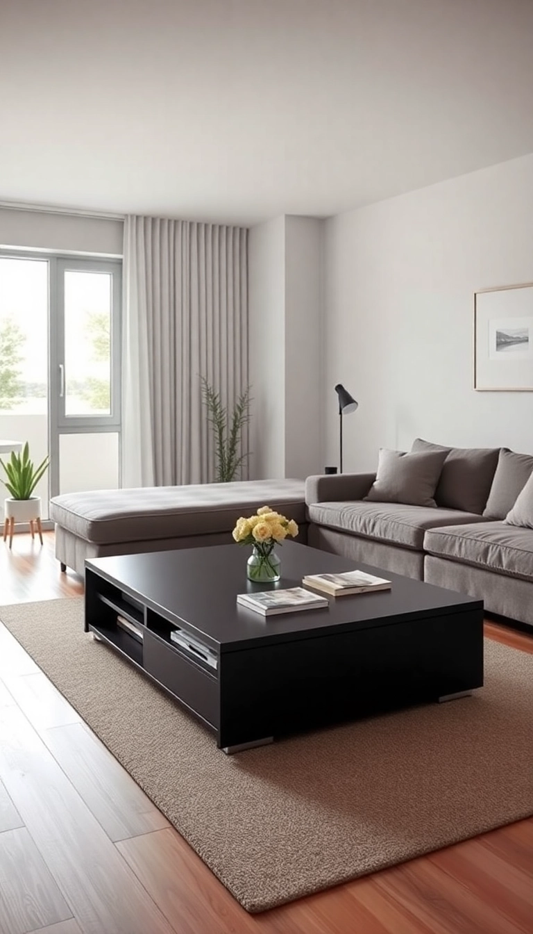 10 Jaw-Dropping Japandi Fusion Living Rooms That Will Make You Want to Redecorate Today! - 5. Functional Furniture with Simple Lines