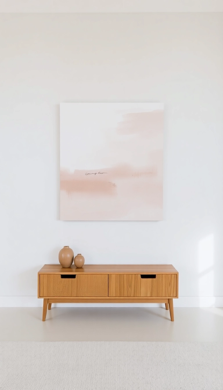 10 Jaw-Dropping Japandi Fusion Living Rooms That Will Make You Want to Redecorate Today! - 7. Artful Minimalism