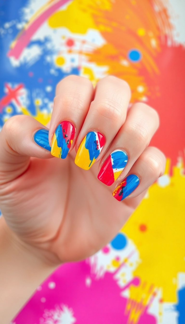 13 Chic Geometric French Nail Ideas That Are Anything But Ordinary (#7 Will Blow Your Mind!) - 13. Artistic Brush Strokes