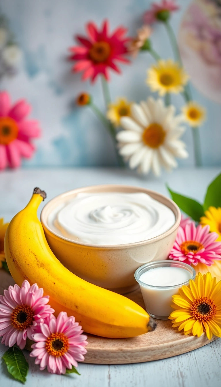 13 DIY Natural Remedies for Anti-Aging That Are Easier Than You Think! - 4. Banana and Yogurt Mask