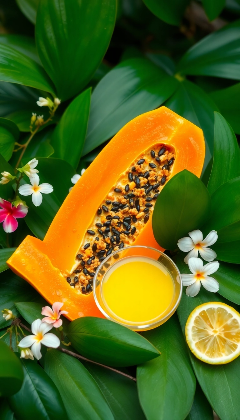 13 DIY Natural Remedies for Anti-Aging That Are Easier Than You Think! - 9. Papaya and Lemon Brightening Mask