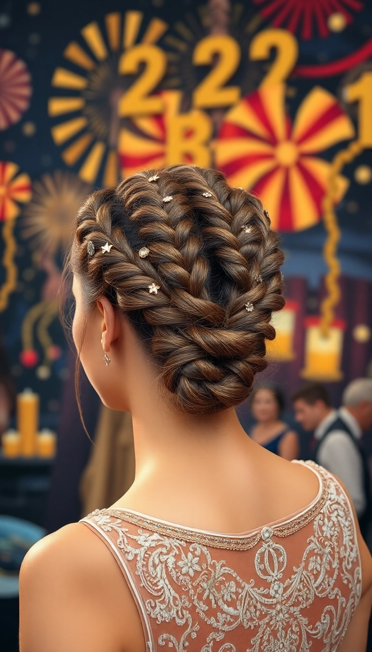 13 Dramatic NYE Hairstyles That Will Leave Everyone Speechless (You’ll Be Obsessed with #6!) - 10. Intricate Braided Updo