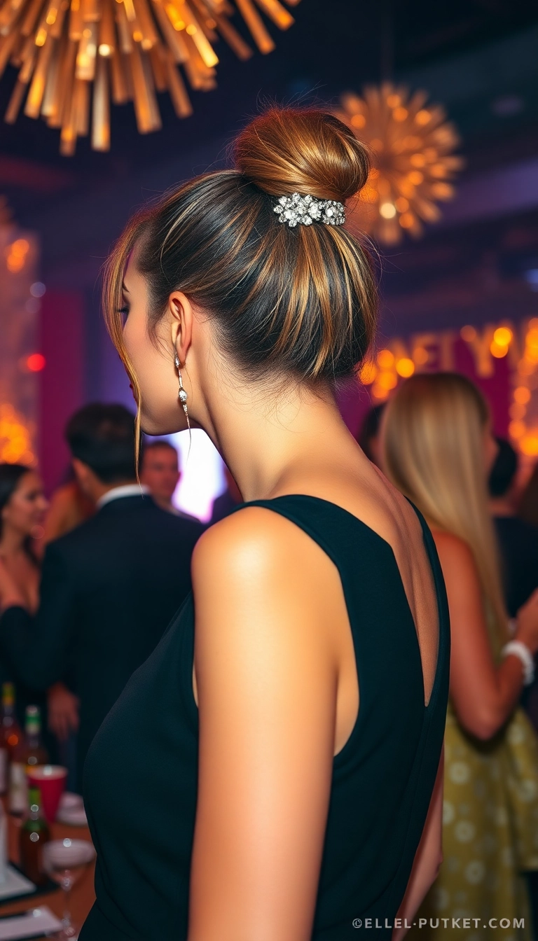 13 Dramatic NYE Hairstyles That Will Leave Everyone Speechless (You’ll Be Obsessed with #6!) - 12. Sparkly Ponytail
