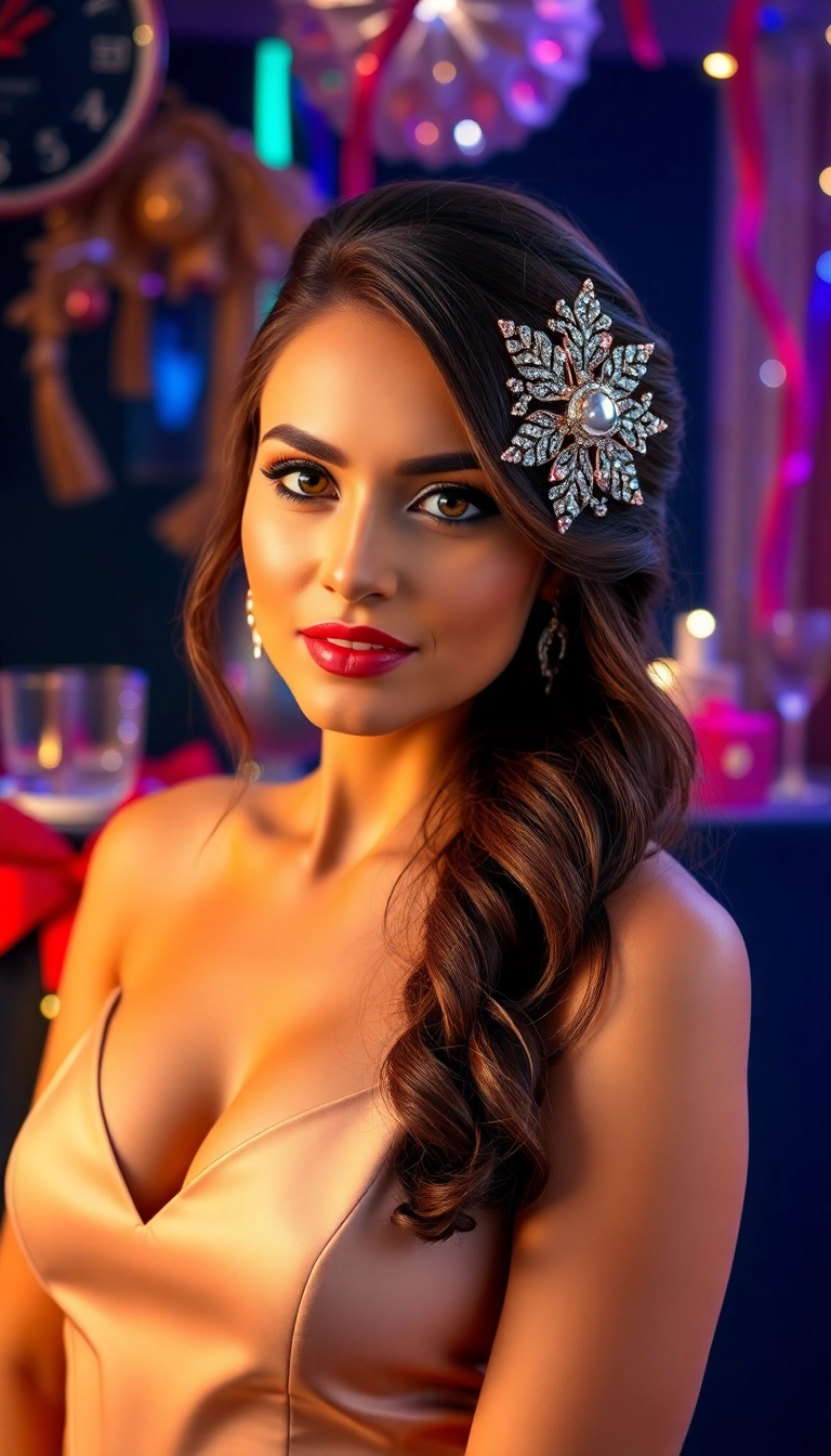 13 Dramatic NYE Hairstyles That Will Leave Everyone Speechless (You’ll Be Obsessed with #6!) - 13. The Statement Hairpiece