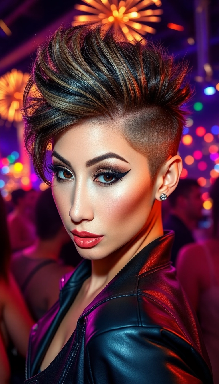 13 Dramatic NYE Hairstyles That Will Leave Everyone Speechless (You’ll Be Obsessed with #6!) - 2. The Edgy Faux Hawk