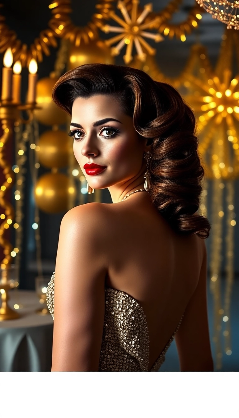 13 Dramatic NYE Hairstyles That Will Leave Everyone Speechless (You’ll Be Obsessed with #6!) - 3. Glamorous Retro Waves