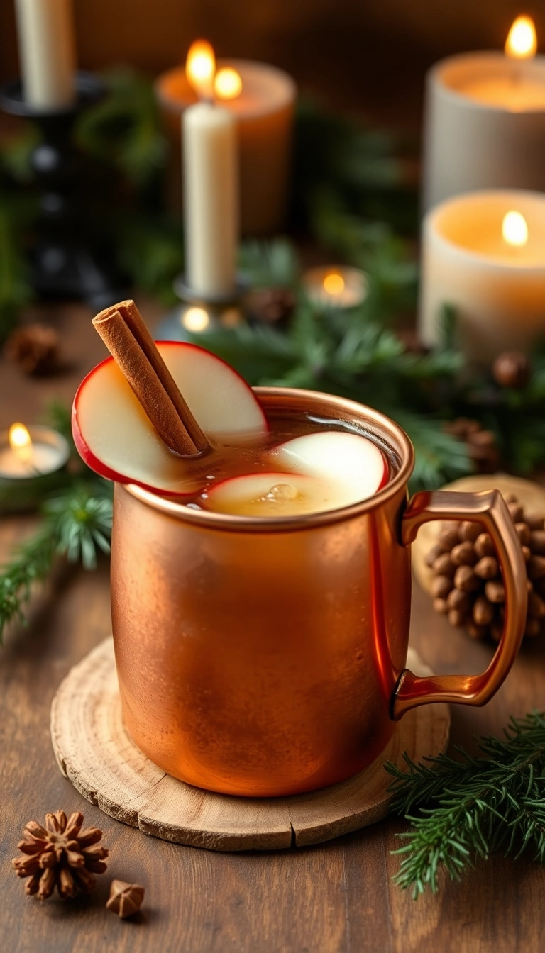 14 Fancy Holiday Drinks for NYE That Will Wow Your Guests! - 2. Spiced Apple Cider Mule