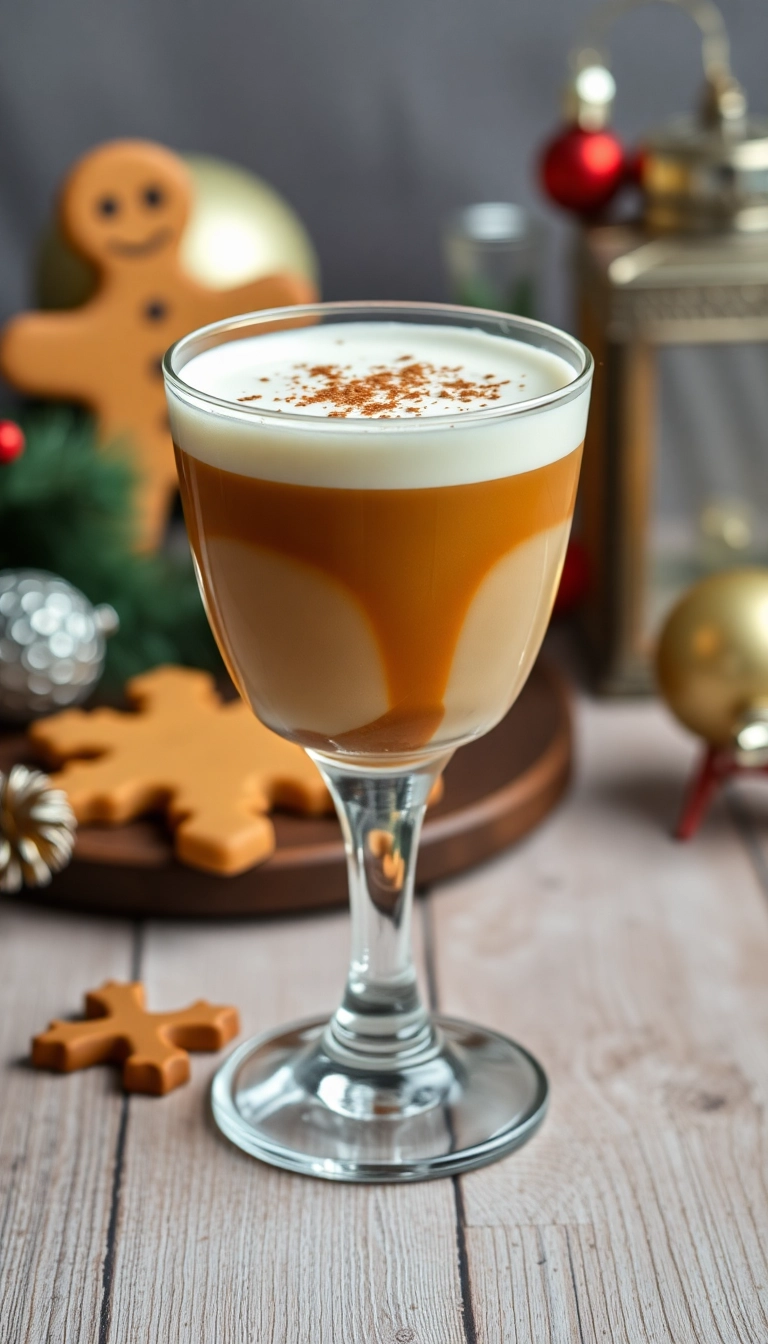 14 Fancy Holiday Drinks for NYE That Will Wow Your Guests! - 6. Gingerbread White Russian