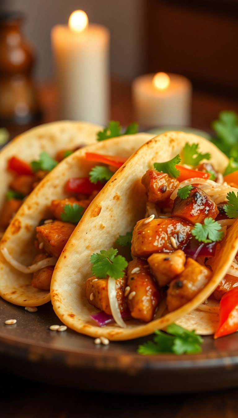 15 Fusion Tacos That Will Make You Rethink Taco Night Forever! - 9. Garlic Soy Chicken Tacos