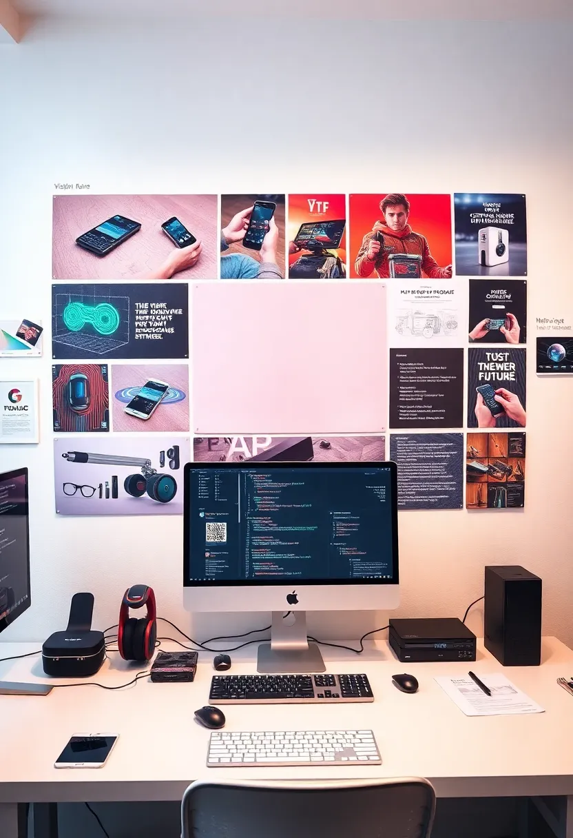 15 Inspiring Vision Board Ideas for 2025 to Achieve Your Wildest Goals! - 11. Tech Goals: Embrace the Future