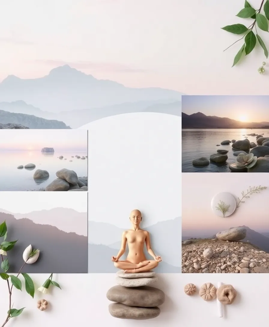 15 Inspiring Vision Board Ideas for 2025 to Achieve Your Wildest Goals! - 8. Mindfulness and Spirituality: Inner Peace