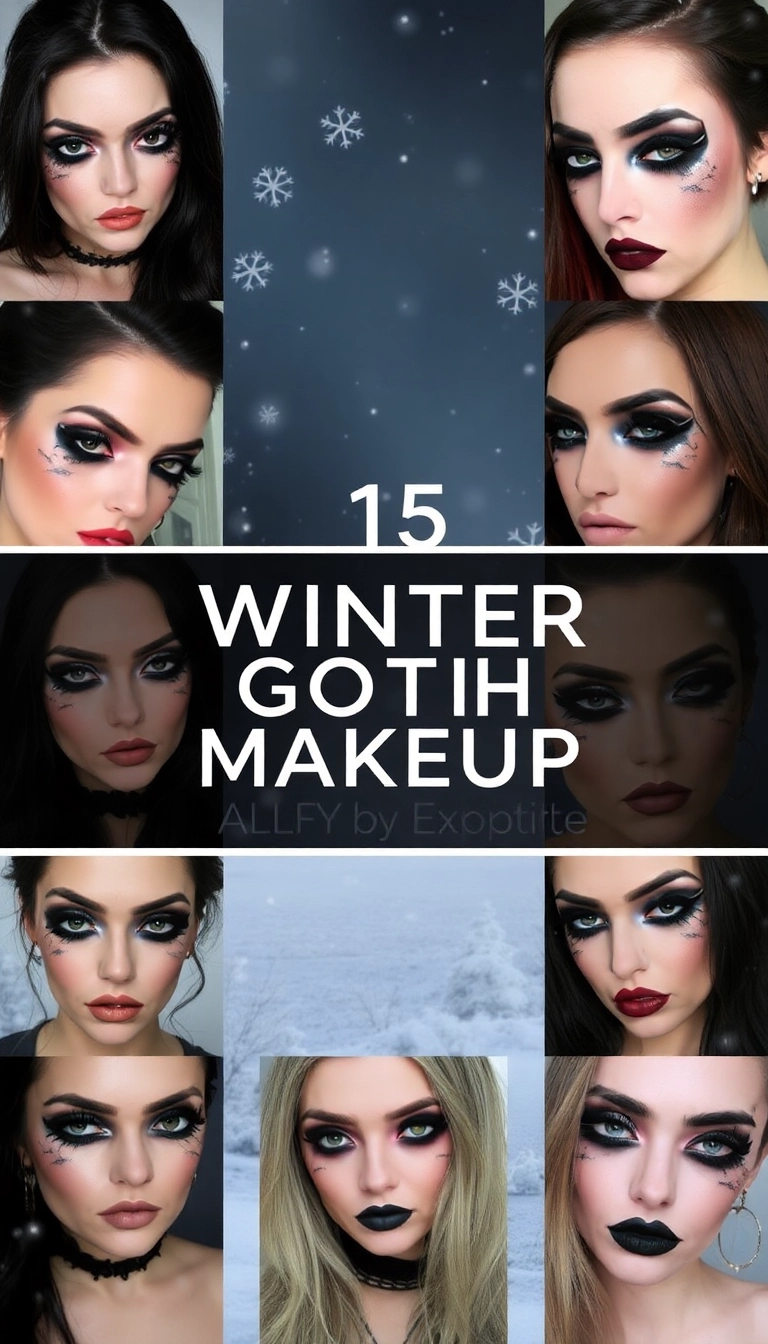 15 Winter Goth Makeup Ideas That