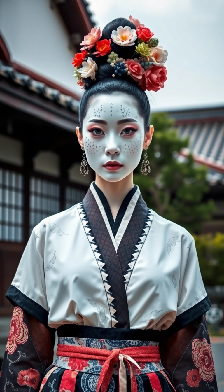 17 Awesome Harajuku Fashion Styles That’ll Make You Stand Out (Don’t Miss #11!) - 7. Shironuri Style