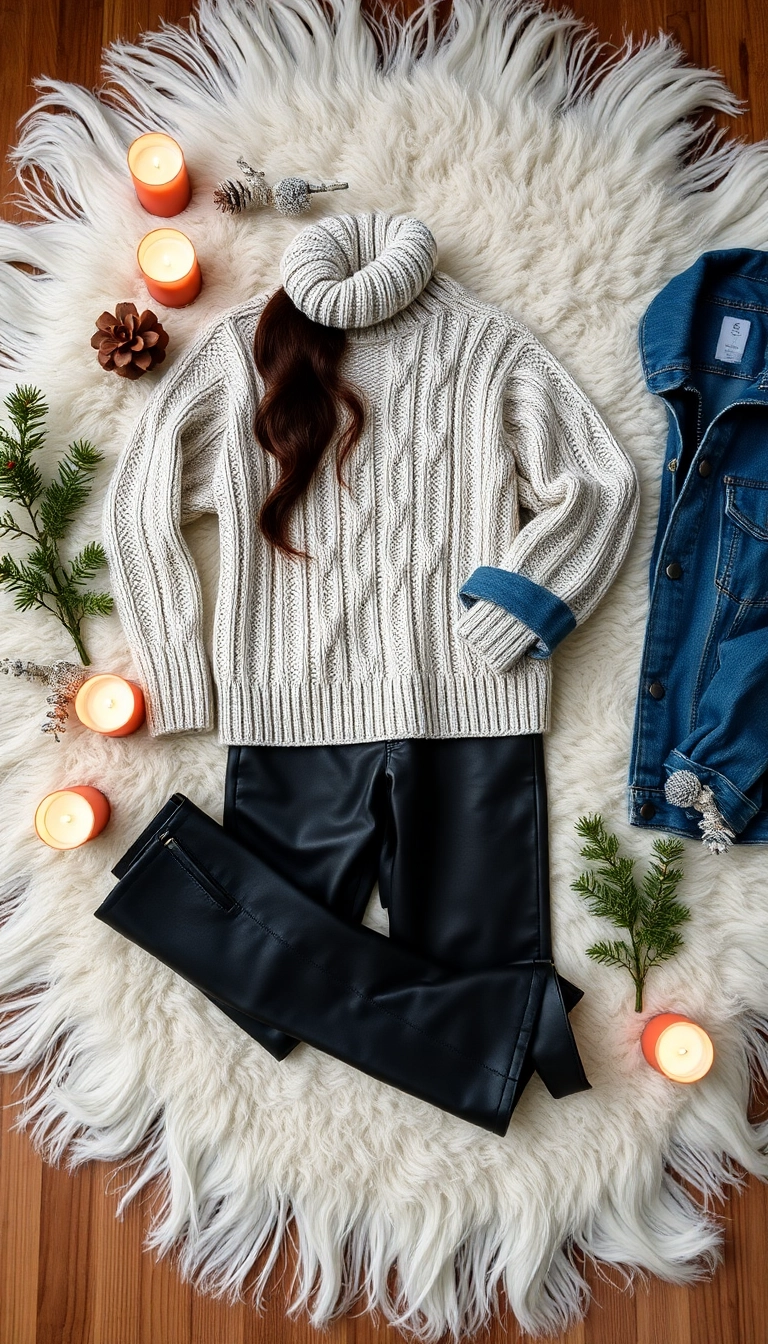 20 Cozy Winter Outfits That’ll Keep You Warm and Stylish (You’ll Love #10!) - 20. Mix and Match Textures