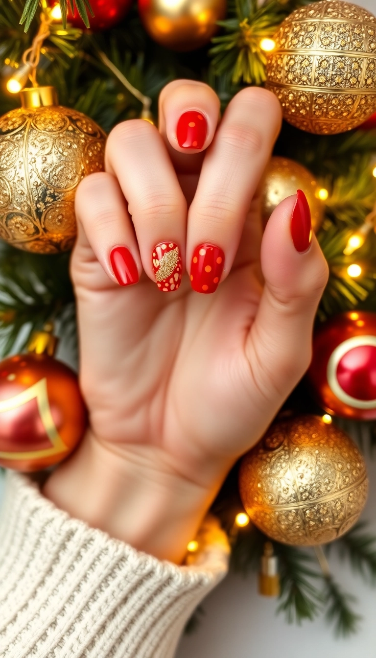 22 Festive Christmas Nail Decorations That