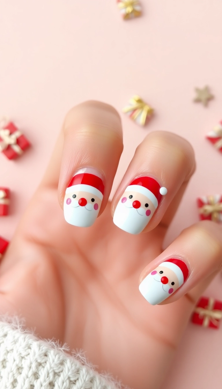 22 Festive Christmas Nail Decorations That