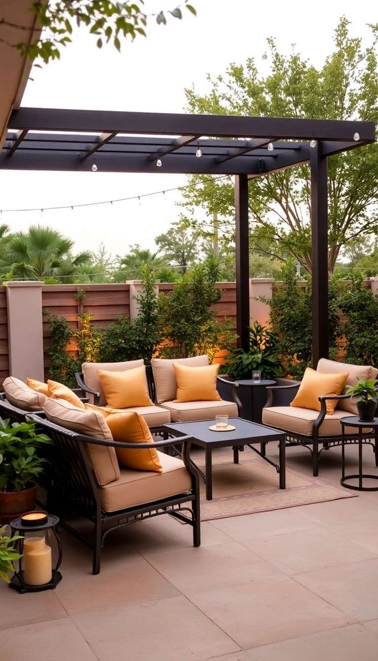 25 Minimalistic Home Decor Trends Featuring Beige and Gold You Can’t Ignore (Check Out #12!) - 16. Beige and Gold Outdoor Decor