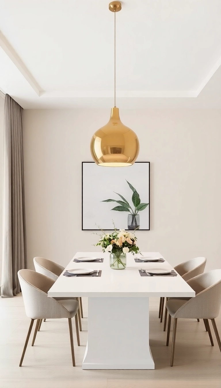 25 Minimalistic Home Decor Trends Featuring Beige and Gold You Can’t Ignore (Check Out #12!) - 4. Gold Lighting Fixtures
