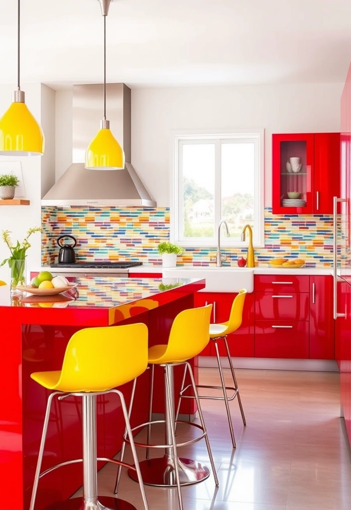 Primary Play: The Bold Color Trend Transforming Home Interiors - 4. Kitchen Adventures: Bold Colors in the Heart of the Home